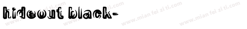 hideout black字体转换